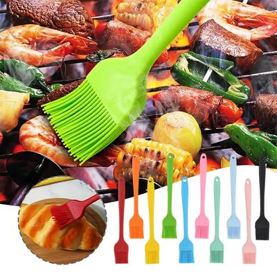 1PC Silicone Barbeque Brush Cooking BBQ Heat Resistant Oil Brushes Kitchen Supplies Bar Cake Baking Tools Utensil Supplies