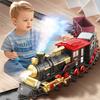 Children's Electric Train Simulation Retro Steam Track Car Model High-Speed Rail Toy