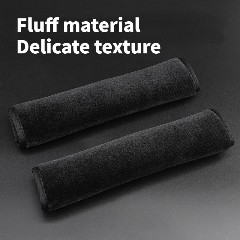 2pcs Comfortable Seat Belt Cover Shoulder Protector Soft Plush Car Shoulder Pad Seat Belt Kids Car Interior Decor Accessories