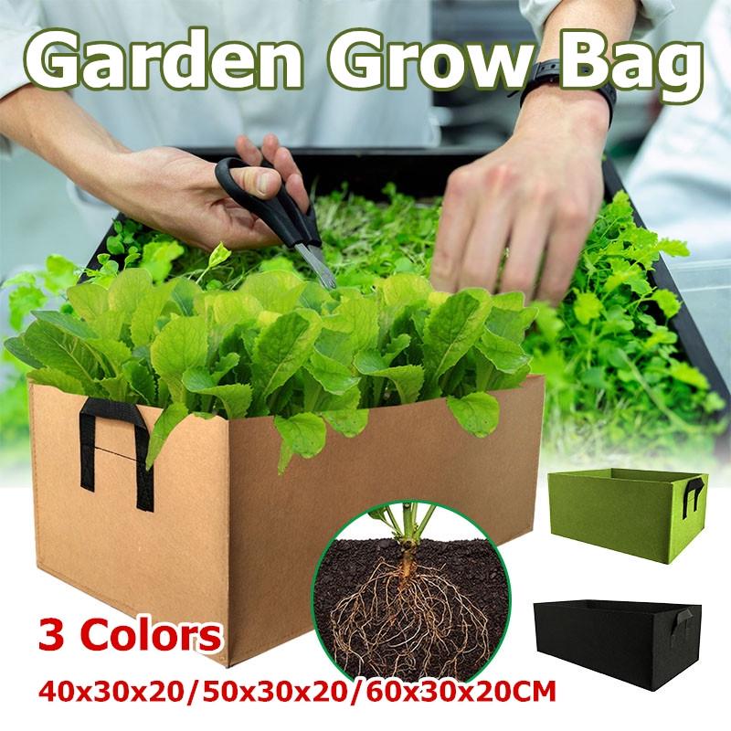 Details about / Grow Bag 1Pc Outdoor Garden Flower Vegetable Herb Planting Grow Container With 8