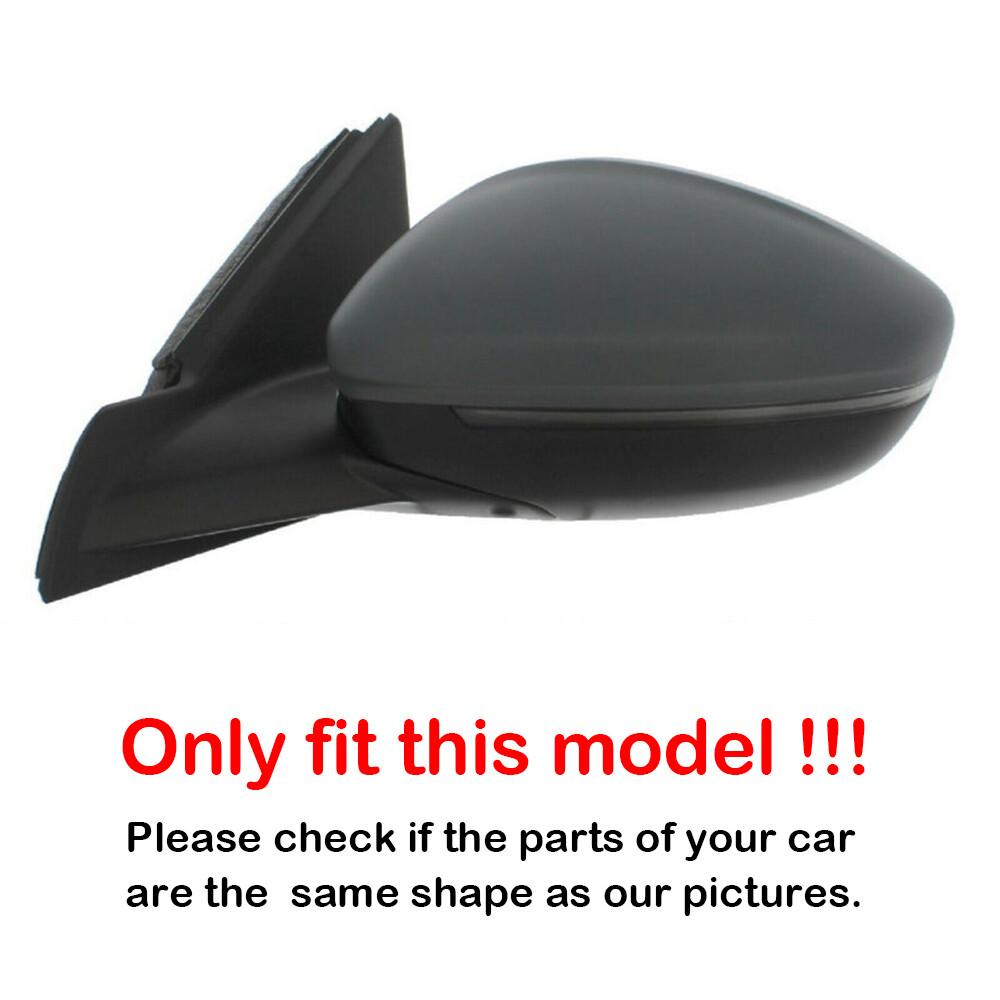 For Peugeot 208 2008 2019-2025 Car Replacement Rearview Side Mirror Cover Wing Cap Exterior Case Trim Accessories Vehicle Decor