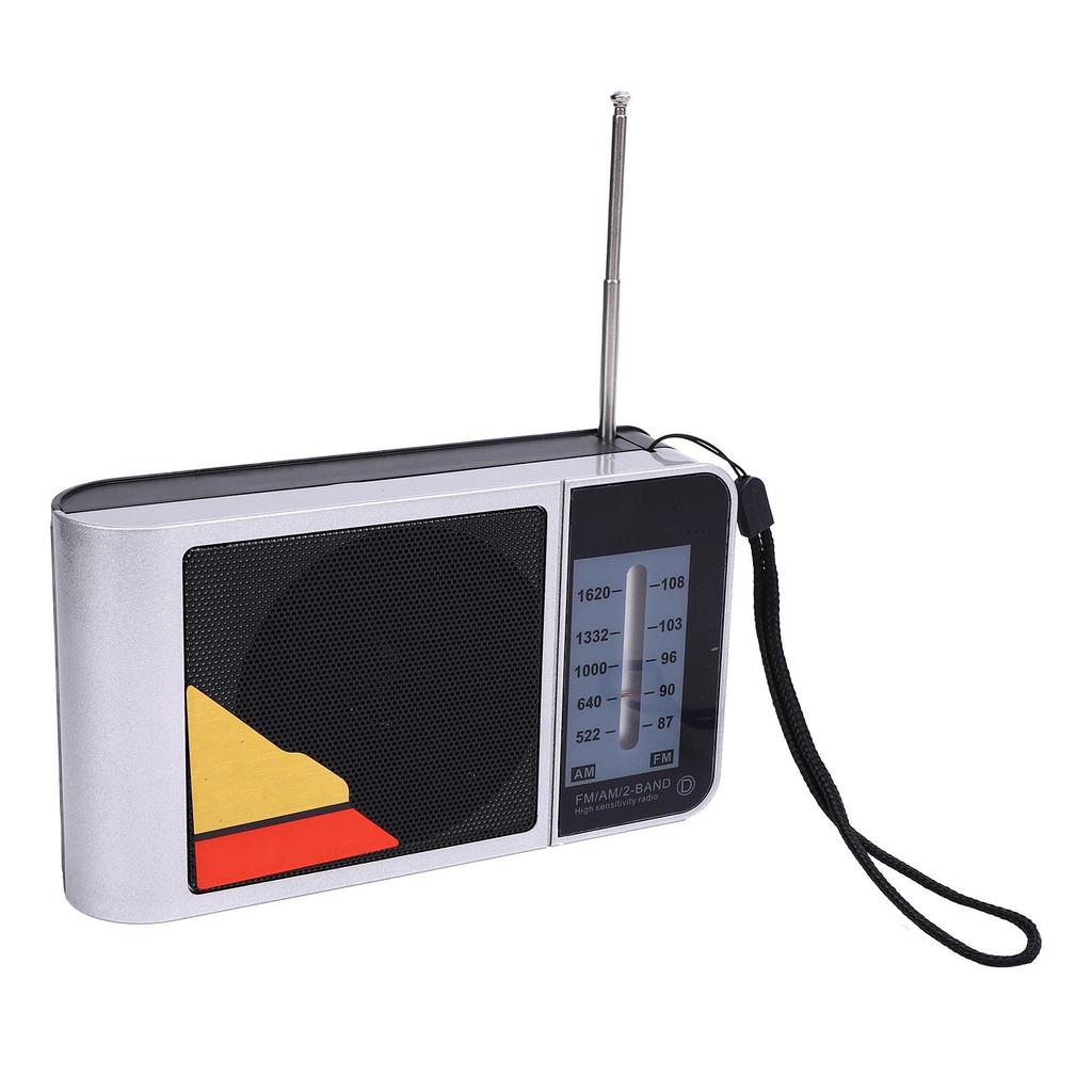 Portable AM FM Radio for Elderly HiFi 2 Band USB Battery Operated Portable Semiconductor Radio for Home Outdoor