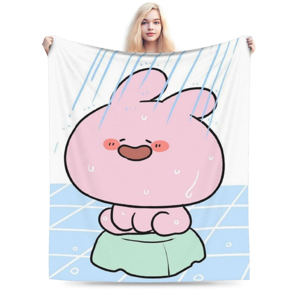 Asamimichan and Anemimi Throw Blanket for Couch Soft Fuzzy Plush Blanket 50x60 Inch Multi-size Bedspreads for All Seasons