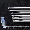 High-Speed Steel Micro-Carving Milling Cutter Set for Wood and Olive Pits