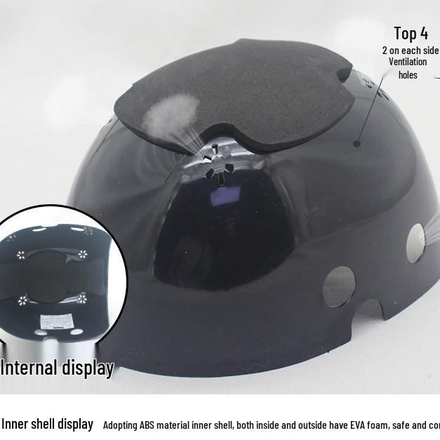 Four-Hole Lightweight Safety Helmet – Summer Brim Cap for Construction and Welding