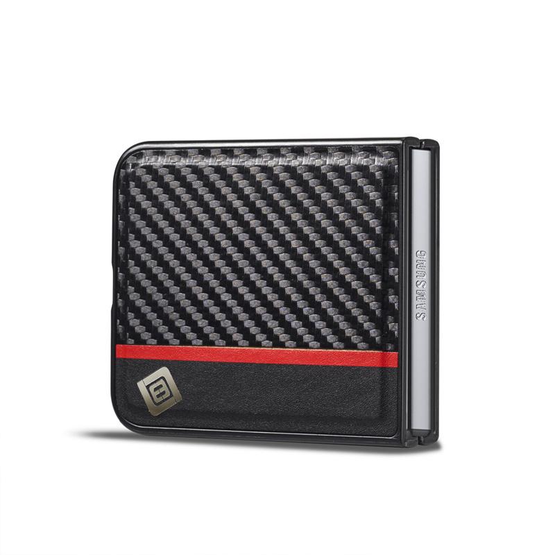 For Samsung Z Flip 6 Ultra thin Carbon Fiber Leather Case For Samsung Z Flip 5 4 3 Z Fold 6 5 4 3 5G Case