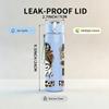 1PC Woman Glasses Funny Quote Print 750ml Color Plastic Sports Water Bottle Leakproof Flip Straw Lid Suitable for Sports Office Home Use