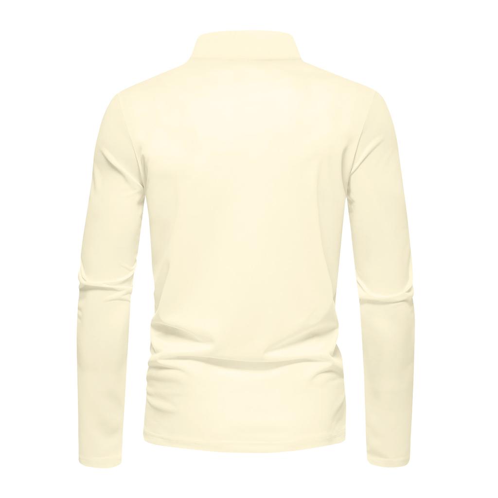 Pánské módní tričko s dlouhým rukávem a vyšívanou mikinou na jaro a podzim s dlouhým rukávem