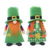 Saint Patrick's Day Gnome Irish Hat Doll Tier Tray Decor Gnomes Ornament for Dormitory Bedroom Tabletop Decorations