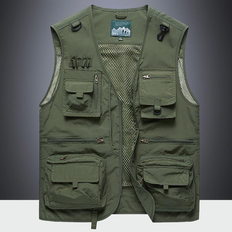 Men's Multi-Pocket Outdoor Vest for Spring and Autumn - Fishing, Photography, Tactical, Casual Retro Waistcoat