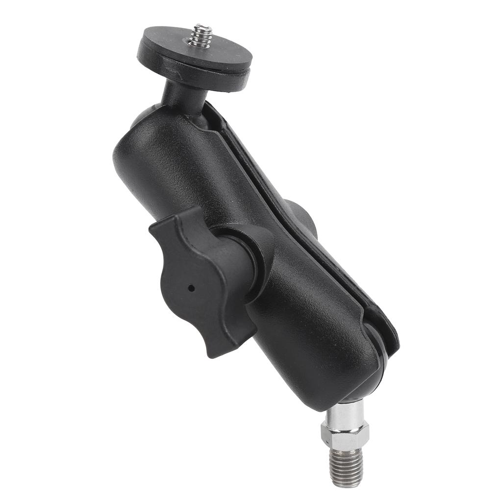 Motorcycle Bike Handlebar Camera Holder 360 Degrees Rearview Mirror Mount Bracket With1 4in Stand