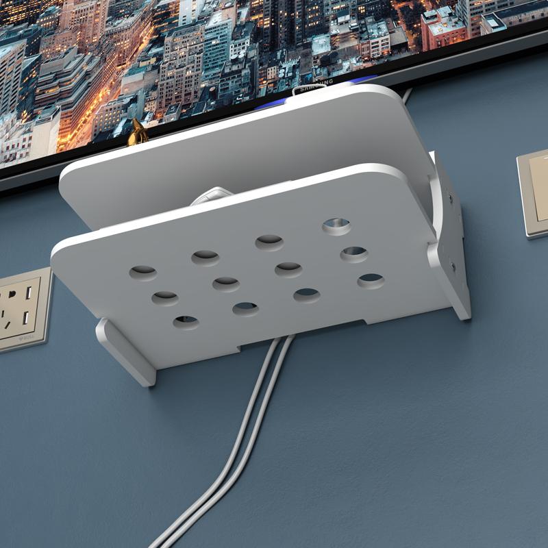 Wall Mounting Metal Wireless Wifi Router Boxes/TV Set-Top Box/DVD Player Stand/Telephone Holder Rack Shelf Bracket WF