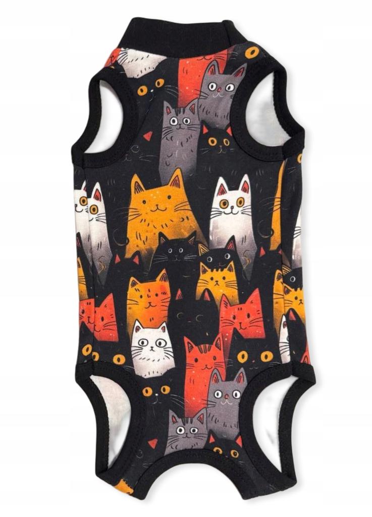 Postoperative Clothing for Cat Size Dog Apron Comfortable Cotton Cat Pattern