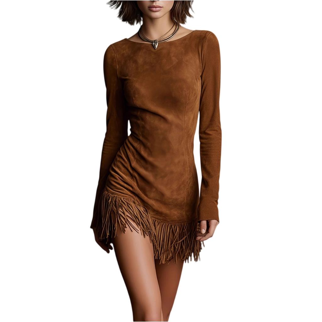 Women' Fashionable -colored Flared-sleeve Long-sleeved Top