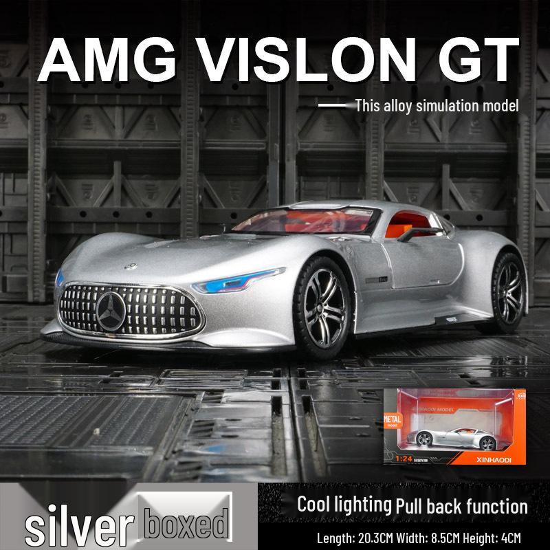 

Модель суперкара Haodi C2435 GT из сплава со звуком, светом и открывающимися дверями, игрушка.