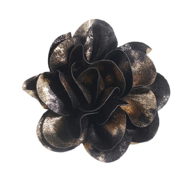 

Elegant Camellias Flower Brooch Pin Versatile Fashion Accessory for Women Dress Suit Unique Camellias золотий/чорний