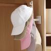 1pc Easy Install Wall-Mounted Hat Rack - Polished Finish, 6-Hook Plastic Storage Organizer for Hats, Headbands, Keys - Multi-Functional Home Accessory