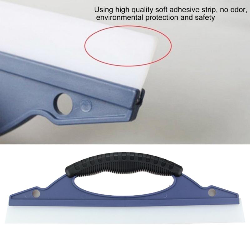 Soft Silicone Car Window Hand Squeegee Nonscratch Auto Glass Water Wiper Drying Scraping Cleaner Scraper Tool