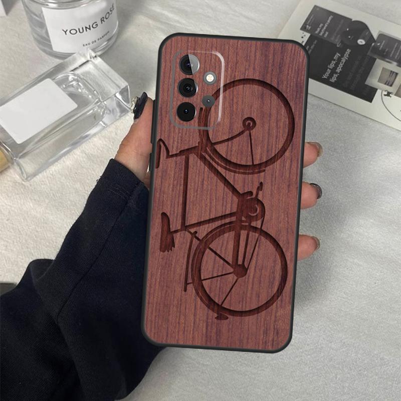 

Wolf Bike Butterfly Wood Cover For Samsung Galaxy A54 A34 A24 A14 A53 A52 A13 A23 A33 A12 A22 A32 A42 A71 A51 Case Samsung A53 5G