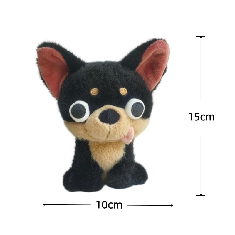 Chihuahua Plush  Toys Simulated Puppy Stuffed Doll Desktop Toy Kawaii Room Decor Toys Hobbies Collection Birthday Gifts