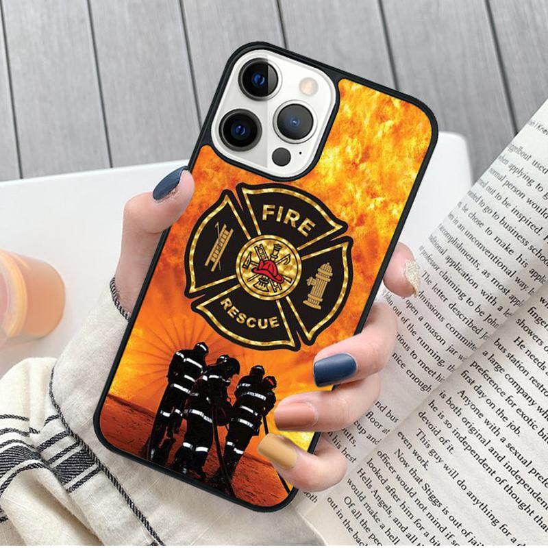 Fire Rescue Department Phone Case for iPhone 17 Air 16 15 14 12 13 PLUS 11 PRO MAX Cover Fundas Shell