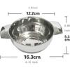 Stainless Steel Lemon Squeezer,Juicer with Bowl Container for Oranges Lemons Fruit Home Made Juice in Kitchen