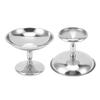 304 Stainless Steel Dessert Cup Vintage Durable Pudding Milk Jelly Ice Cream Cup Bowl for Cafe