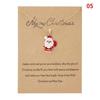 Charm Christmas Necklace for Women Men Merry Christmas Snowman Santa Claus Pendant Link Chain Necklace Xmas Jewelry Gifts