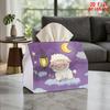 2D Flat 1pc, Tissue Box. 1pc Cute Lamb Standing On Cloud Pattern Napkin Dispenser, Reusable, Daily Desktop Tissue Organizer, Suitable for Kitchen Livi