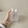 A Retro Embossed Glass Water Cup for Summer Meals 315ml Transparent Drinking Cup The Perfect Choice for Parties and Gatherings