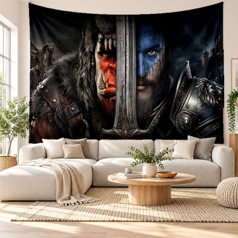 World of Warcraft Wall Tapestry Home Decor Hanging Cloth Art Background Tapestry for Bedroom