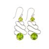 Peridot Gemstone 925 Sterling Silver Jewelry Handmade Drop/Dangle Earrings 2.13" EE-84-3