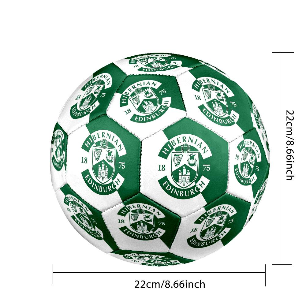 Hibernian FC Size 5 Standard Football Durable Training Match Soccer Ball for Adult Outdoor Sports