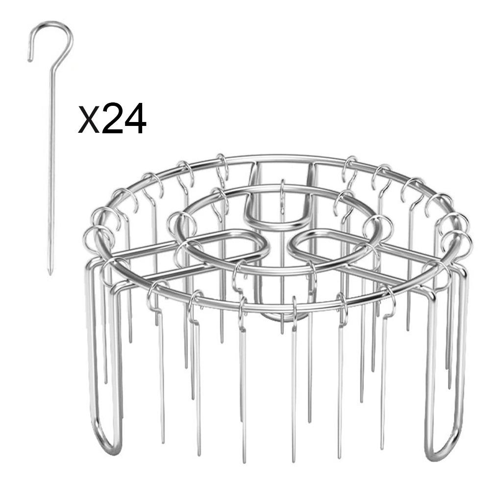 Detachable Vertical Grill Rack Vertical Barbecue Skewer Bracket  for Air Fryer Accessory