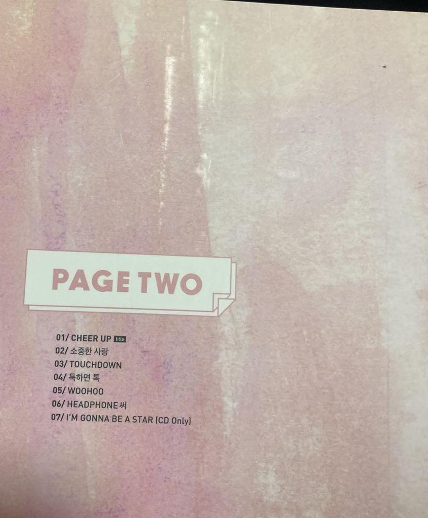 [USED] Limited Edition TWICE PAGE TWO CD Album Chaeyoung Sleeve