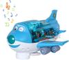 360° Rotating Electric Plane Airplane Toys for Kids Bump and Go Action Toddler Toy Plane with LED Flashing Light Sound for Boys