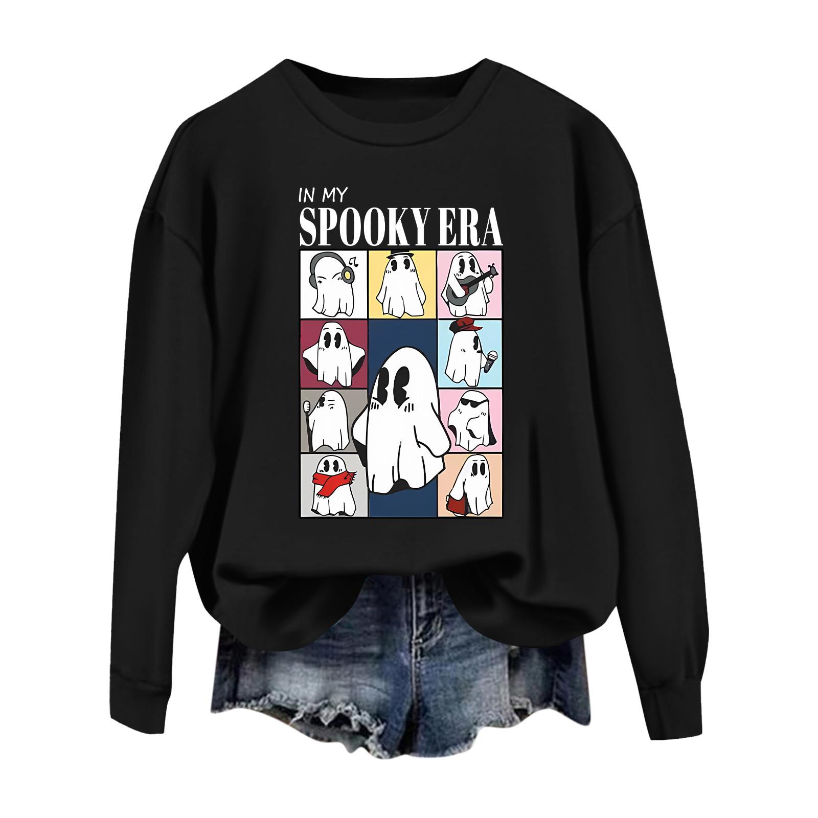 

Женские осенне-зимние топы, женская толстовка с длинными рукавами, повседневные флисовые топы с круглым вырезом, свободный крой, половер L чёрный