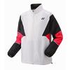 Yonex Wind Warmer Shirt with Uni-Lined Lining, White/Pink (062)