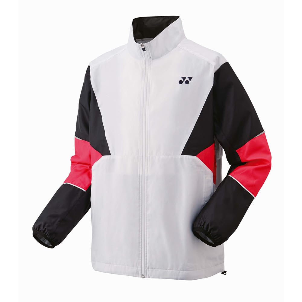 Yonex Wind Warmer Shirt with Uni-Lined Lining, White/Pink (062)