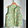 Women's New Antique Vest Women's Jacquard Improved Button Wife Top Women's