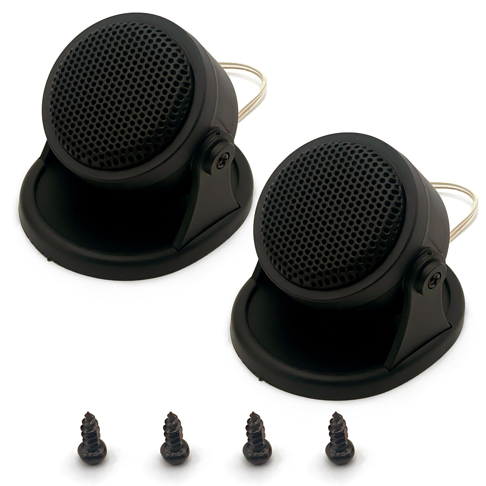 

S-NET SN-401-CS 2 Car Speaker Audio Front Rear Tweeter Compact Custom Universal Shatterproof Wired 20W small чёрный