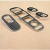 Silver 4X Door Window Lift Switch Panel Cover Trim For Honda HR-V HRV 2016-2019