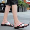 Brand Men's Slippers Fashion Leather Sandals Cross Strap Beach Water Shoes Men High Quality Slippers Summer Comfortable Big Size