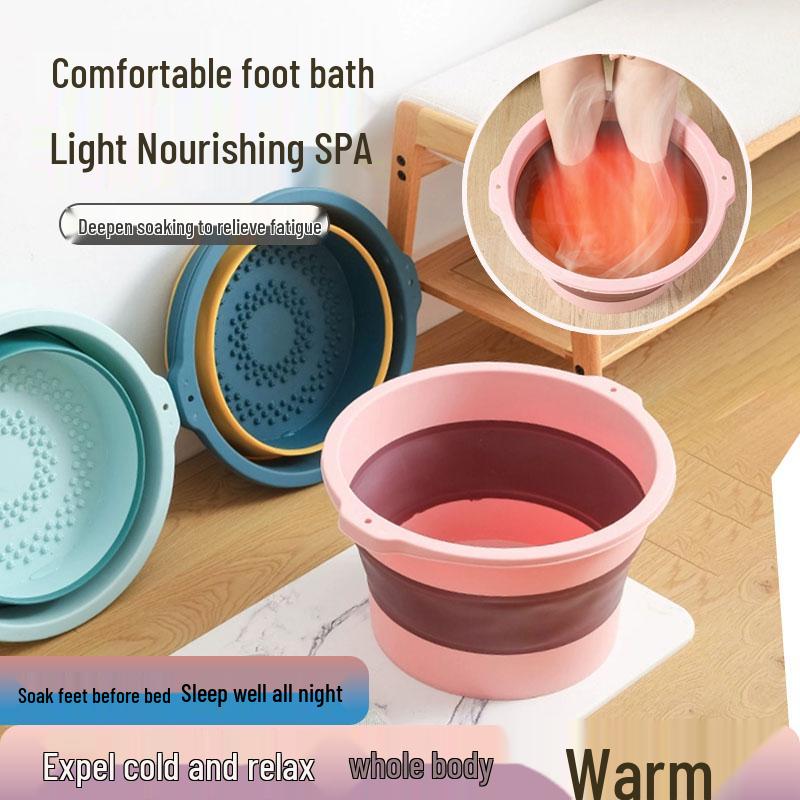 Přenosný izolovaný skládací umyvadlo na nohy pro zimu