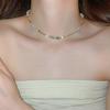 Dopamine Pearl Necklace: Retro Court Style Versatile Clavicle Chain for Women