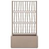 VidaXL Planter with Trellis, Raised Bed, Flower Box, Plant Pot, Flower Box Garden Patio Terrace Outdoor, 368781