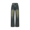 Hochtaillierte Weitbeinjeans für Damenfrühling Hochtaillierte Lockere und Dünne Weitbeinhose für Damenfrühling Mopping-Jeans für Damen
