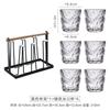 ZISIZ Glacier Pattern Glassware Set