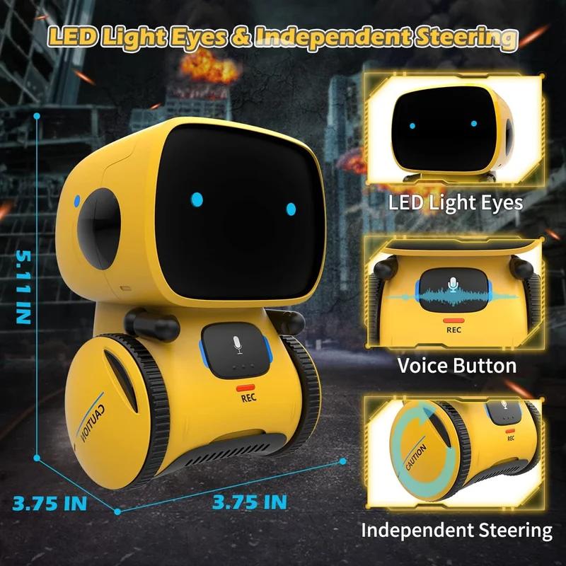Robot AI Inteligentný Hlasový Chat Elektronický Domáci Maznáčik Roztomilý Interaktívny Robot Elektrická Hračka Dotykové Snímanie Hlasový Dialóg Prispôsobené Darčeky