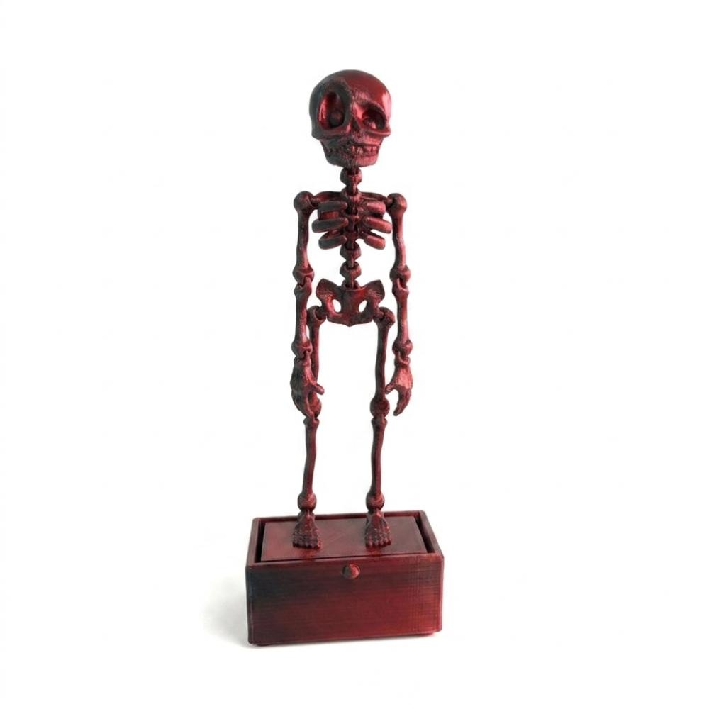 Glow in Dark Dancing Skeleton Aquarium Bubbler Movable Skeleton Fish Tank Bubbler  Aquatic Products